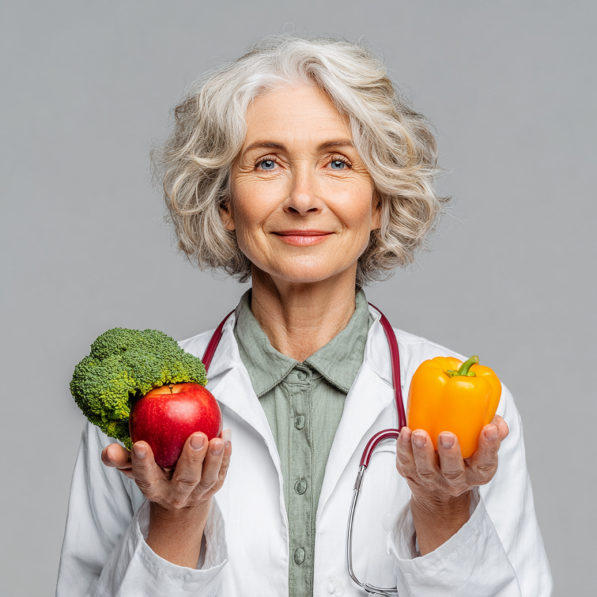 Възрастна двойка планира здравословни ястия